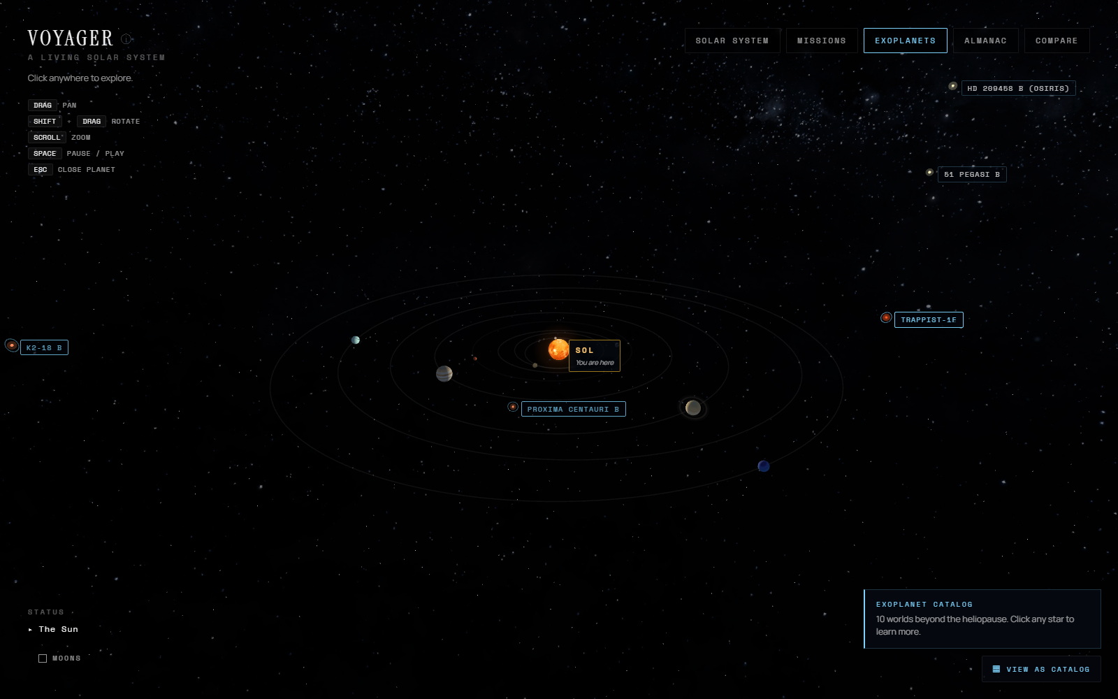 Exoplanet starmap