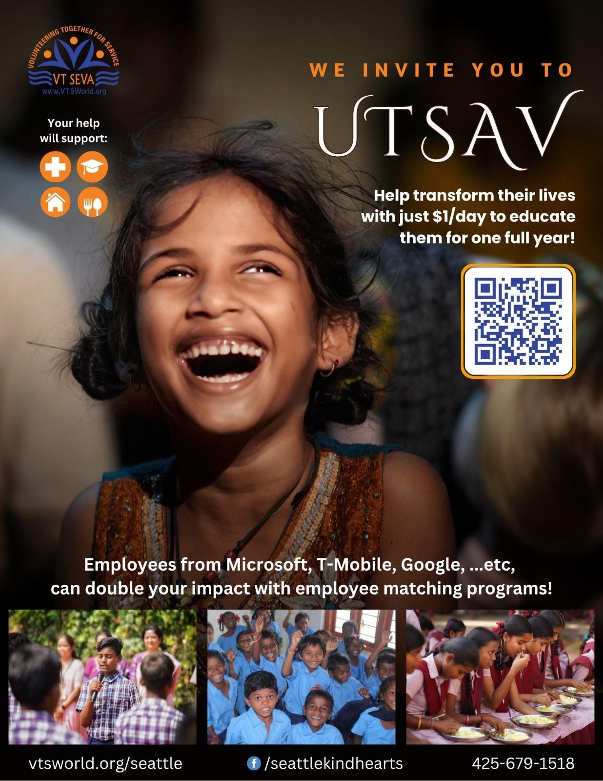 VT Seva 2026 donate flyer