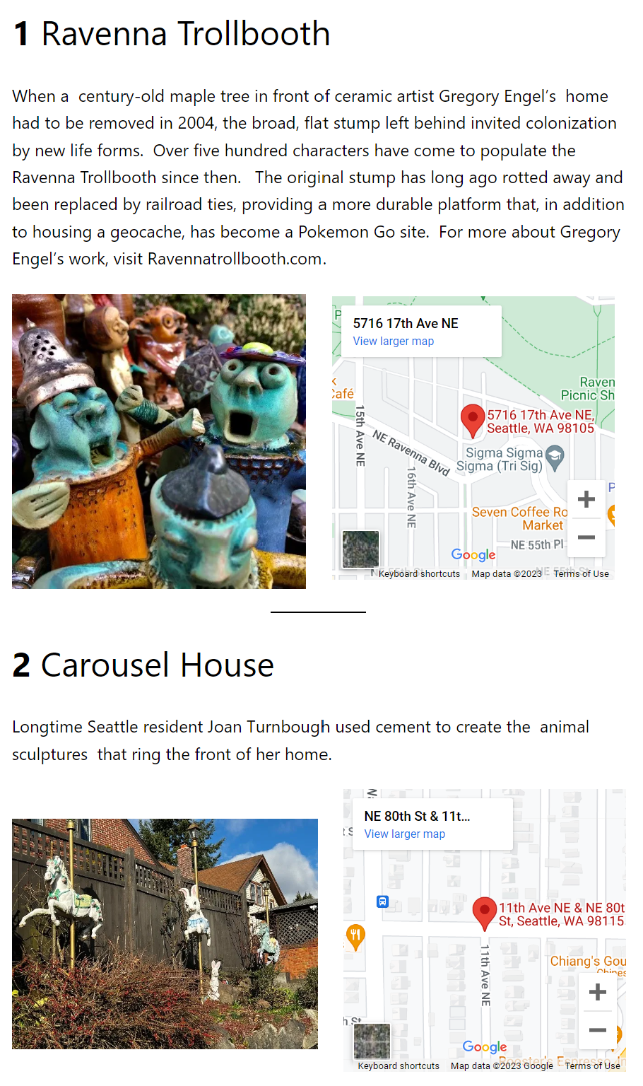 Original website screen